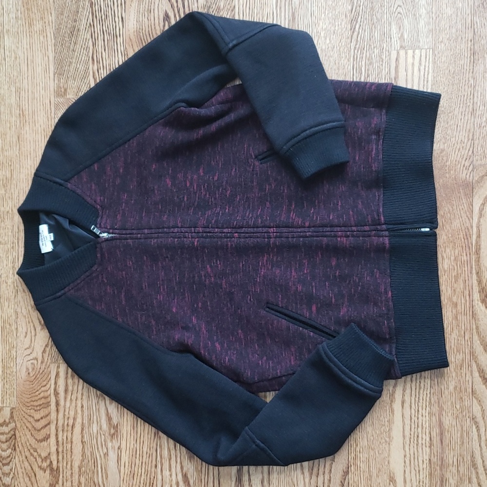 (2) Aritzia Wilfred Heathered Bomber Comfy Streetwear Outdoor Casual Cozy